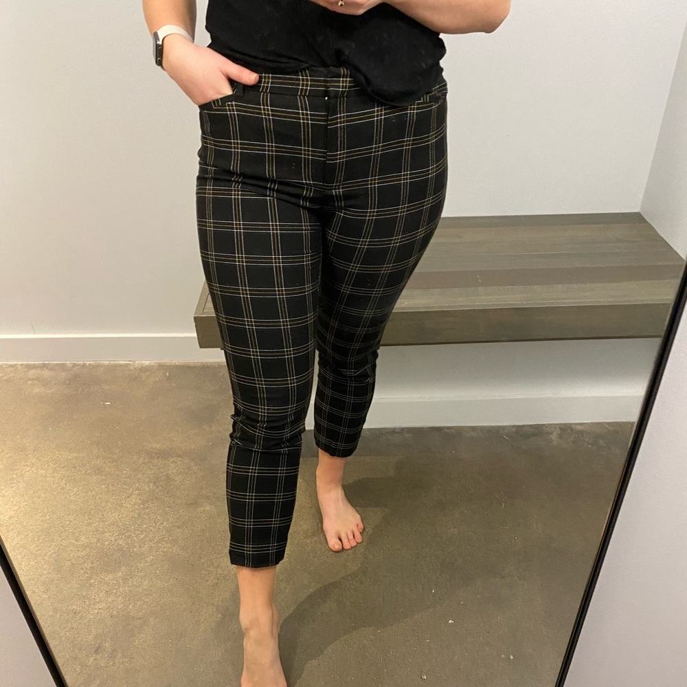 Black Checkered Trousers
